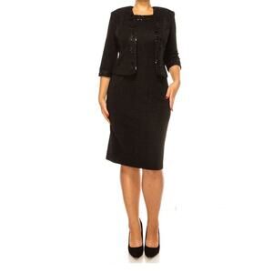 Maya Brooke Brianna Milay 2-Piece 3/4 Sleeve Jacket Dress Suit Size 16W